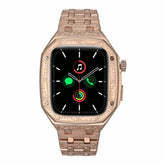 Vollflächiges Uhrenarmband aus Metall mit Gravur