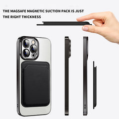 Transparent Magnetic Card Holder TPU Case for iPhone 12 Series