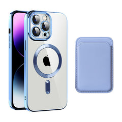 Transparent Magnetic Card Holder TPU Case for iPhone 12 Series