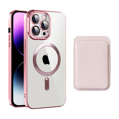 Transparent Magnetic Card Holder TPU Case for iPhone 12 Series