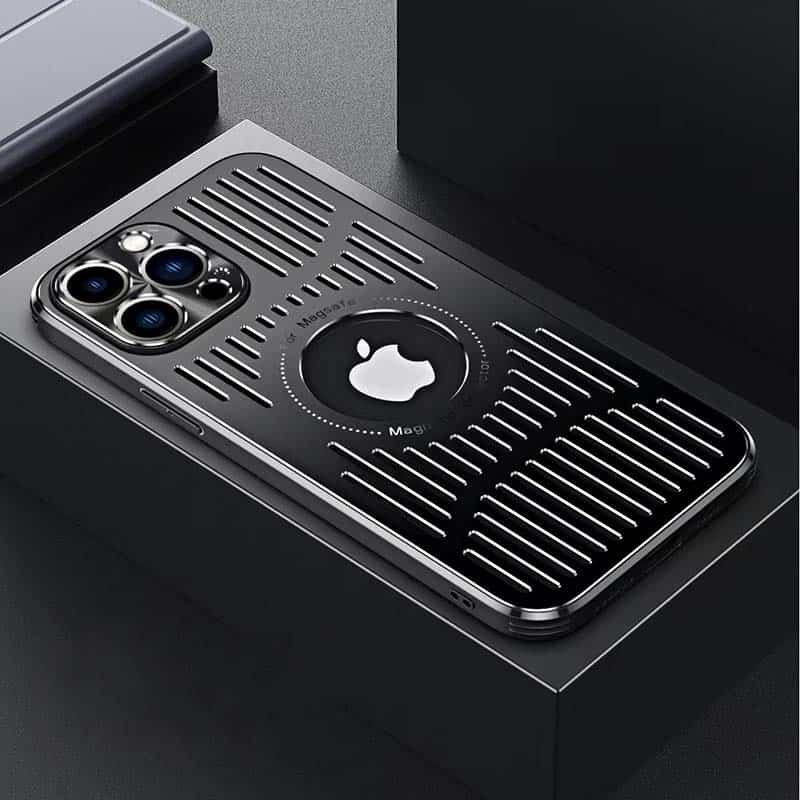 Magnetic Metal Ventilation Phone Case for iPhone 13 Series