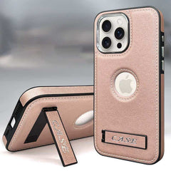 Leather Stand Protective Phone Case for iPhone 16 Series