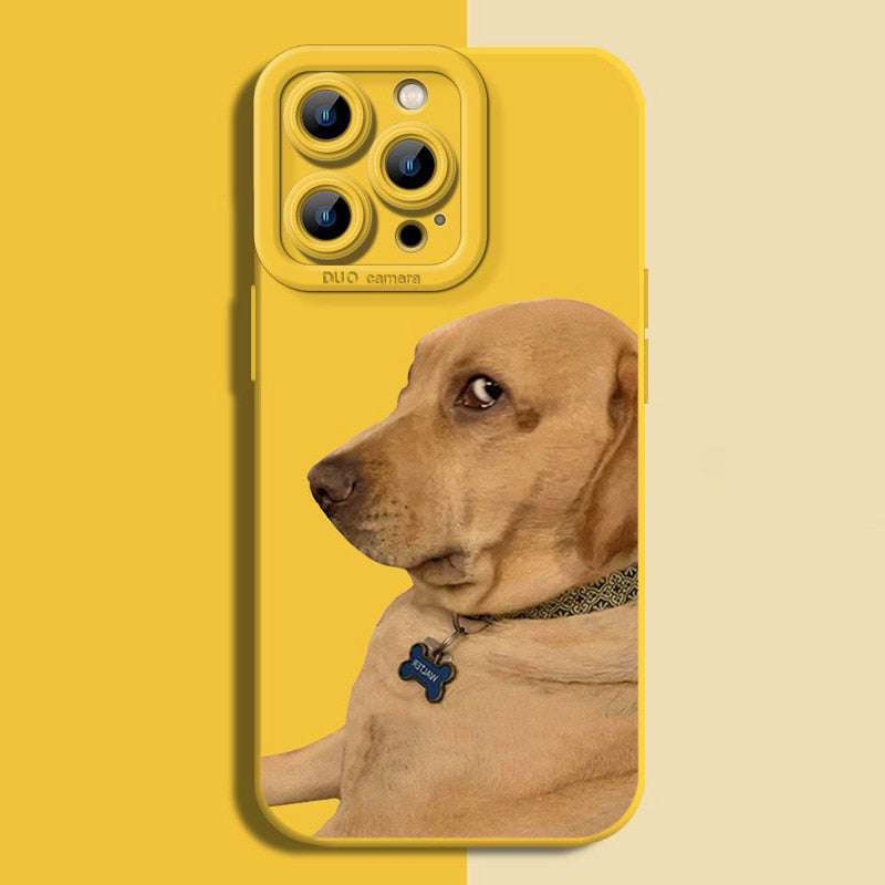 Silicone Dog Pattern Case for iPhone Series