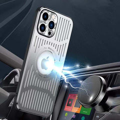 Magnetic Metal Ventilation Phone Case for iPhone 14 Series