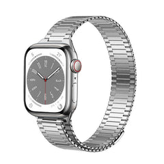 Bamboo Link Stainless Steel Magnetic Strap for Apple Watch, Adjustable and Breathable