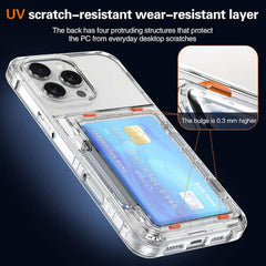 Transparent Card Holder Phone Case for iPhone 12 Series