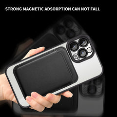Transparent Magnetic Card Holder TPU Case for iPhone 12 Series