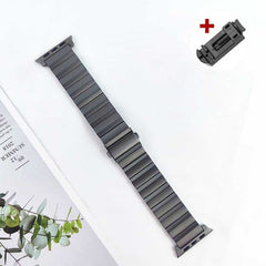 Titanium Large-Link Flat Clasp Strap