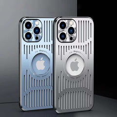 Magnetic Metal Ventilation Phone Case for iPhone 14 Series