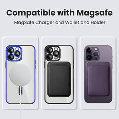 Transparent Magnetic Card Holder TPU Case for iPhone 12 Series