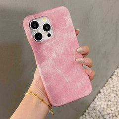 Denim Texture Leather Phone Case for iPhone 16 Series