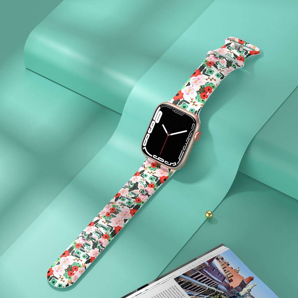 Bright Flowers Watch Bands - DigitbandsSilicone Bands