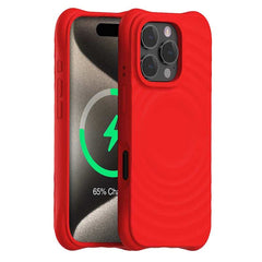 Magnetic Ripple Liquid Silicone Phone Case for iPhone 14 Series