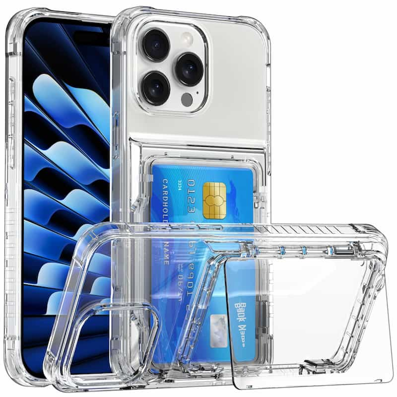 Transparent Card Holder Phone Case for iPhone 11 Series