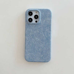 Denim Texture Leather Phone Case for iPhone 13 Series