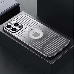 Magnetic Metal Ventilation Phone Case for iPhone 14 Series