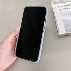 Denim Texture Leather Phone Case for iPhone 14 Series