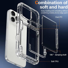 Transparent Card Holder Phone Case for iPhone 12 Series