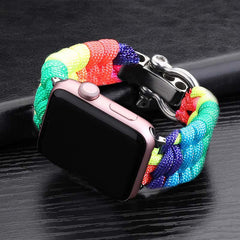 Outdoor Paracord Nylon Braided Watch Band